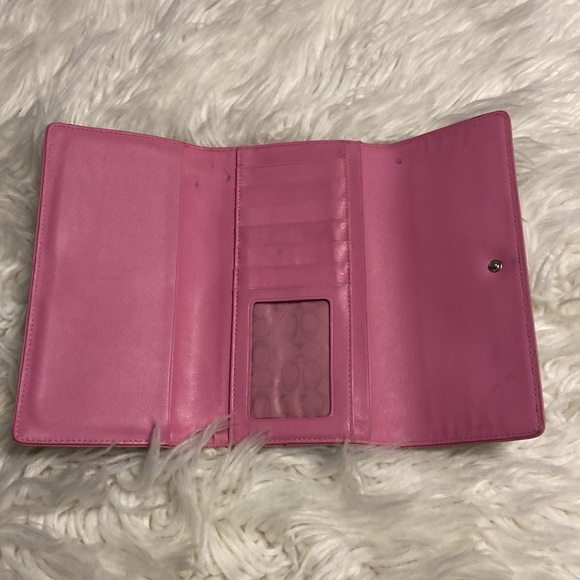 COACH Purple Leather Wallet used in good condition size in pictures - Picture 3 of 16